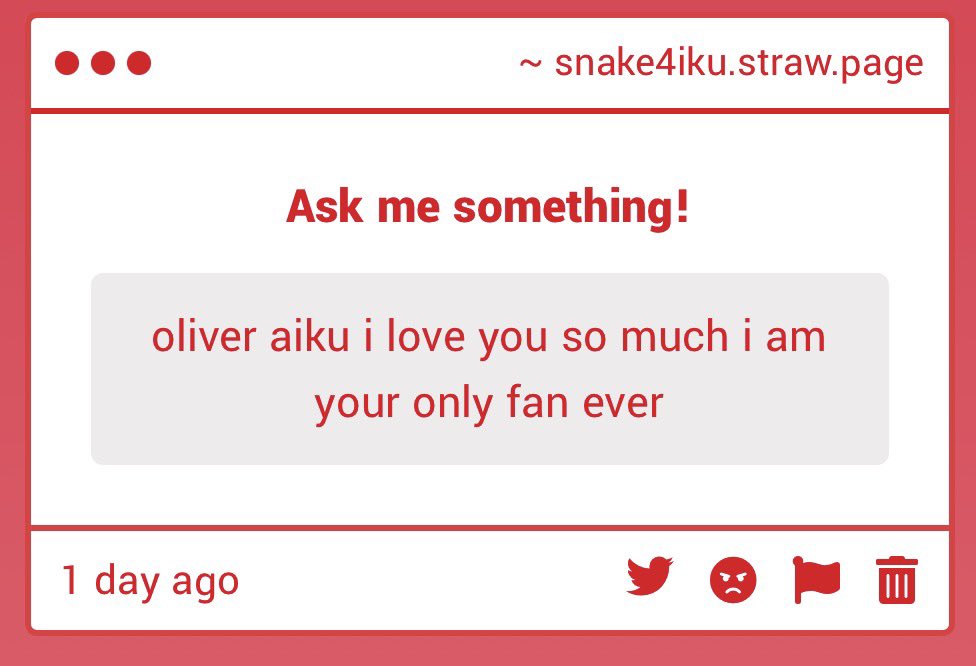 snake4iku's tweet photo. i love you too 🥺 tell me who you are https://t.co/OzOtdpDtfK