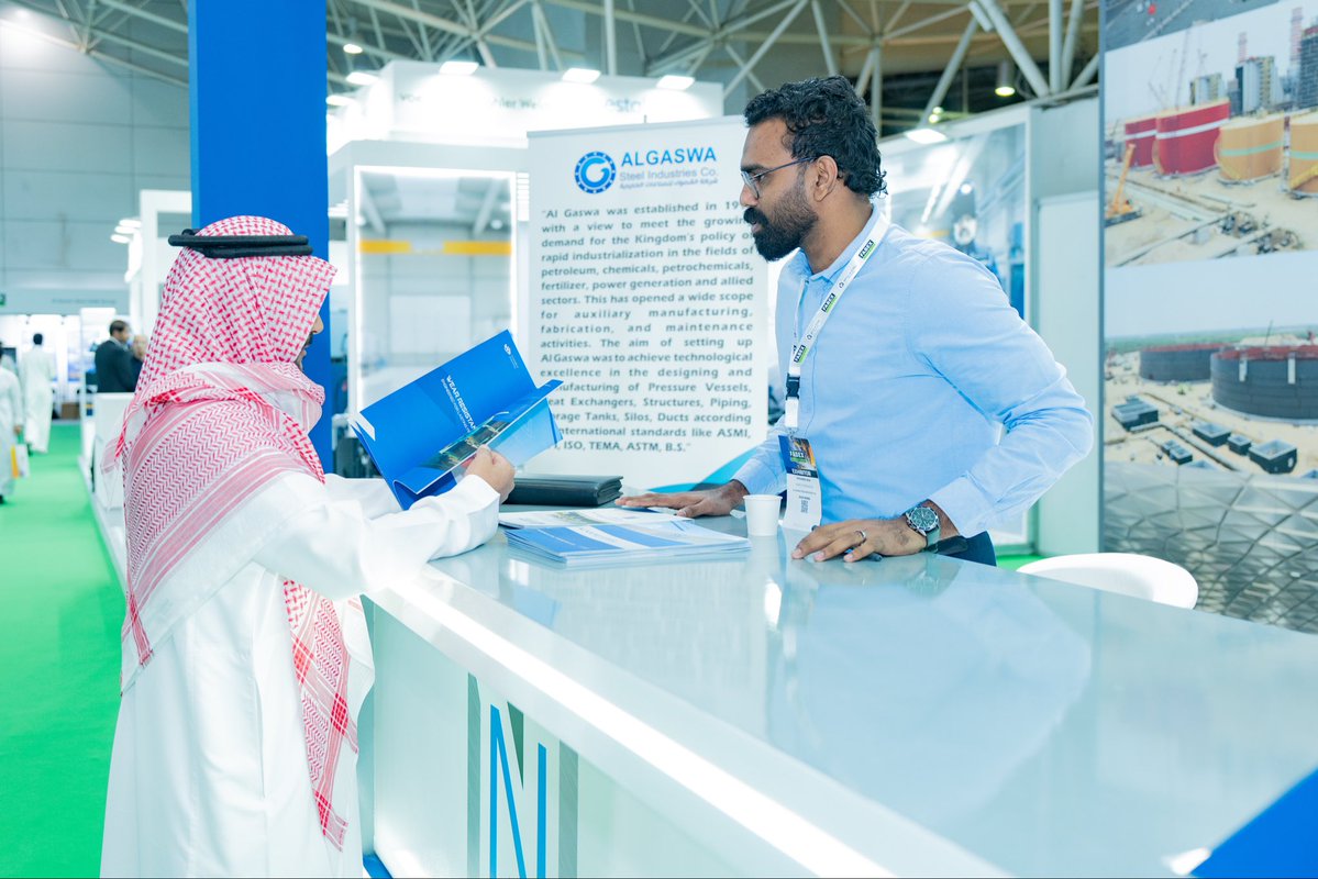 GaswaAl's tweet photo. Day 3 at @fabexsaudi 

One more day to go! It’s been a great opportunity to build new connections, meet industry professionals, and explore new business opportunities.

Looking forward to meet you.

#heatexchanger #pressurevessel #storagetanks #steelstructure #steelindustry https://t.co/qAzvew2FNQ