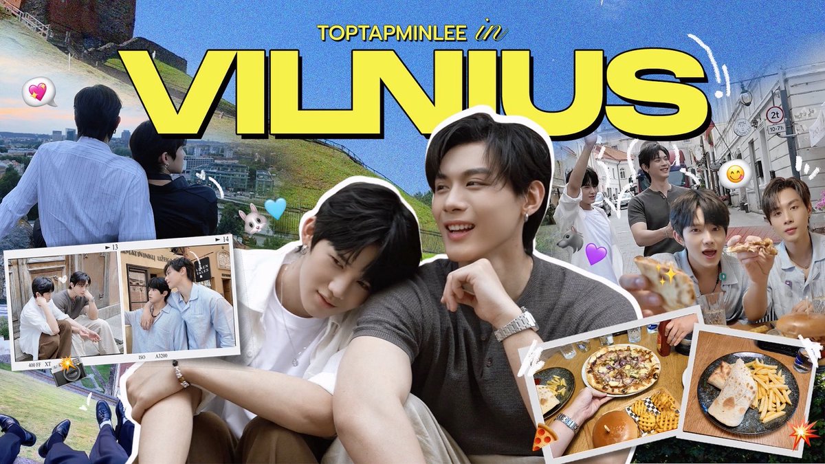 ArtistAplan's tweet photo. ToptapMinlee VLOG | VILNIUS

พรุ่งนี้พบกับ VLOG ติดตามบรรยากาศการเดินทางของ TOPTAP & MINLEE ที่ Vilnius พร้อมพาทุกคนไปชมเบื้องหลังการถ่ายทำ Photobook และเก็บทุกโมเมนต์สุดพิเศษตลอดทริปมาให้ทุกคนได้ชมกัน 💜🩵

🕗 พรุ่งนี้ เวลา 20:00 น. (GMT+7)
📺 YouTube: APLAN INTERNATIONAL GROUP

🔑 TOPTAPMINLEE VLOG IN VILNIUS
#️⃣ #.ToptapMinleeVloginVILNIUS

#ToptapMinlee #TOPTAPJarukit #MINLEEthanakorn