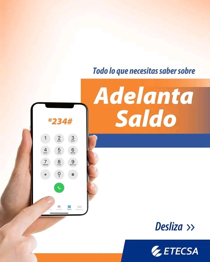 Mlopez_1968's tweet photo. Con solo marcar *234# desde tu móvil, podrás disfrutar de saldo cuando lo necesites.
Aprovecha esta opción; mantente siempre conectado y sin complicaciones.

                          ¡Adelanta saldo, ahora! https://t.co/H4xkfoLNMl