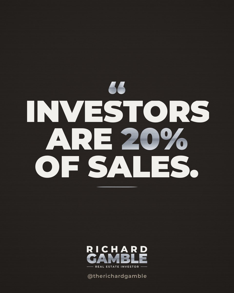 RichardGambleRE's tweet photo. NAR: Sept existing home sales 3.99M. Inventory highest since Nov 2019. Investors + second-home buyers hit 20% of sales (was 15%).

Retail is frozen. Operators with a plan are buying. Underwrite rent and DSCR, not appreciation.

Which one are you? 👇 https://t.co/CBEUBbBIjb