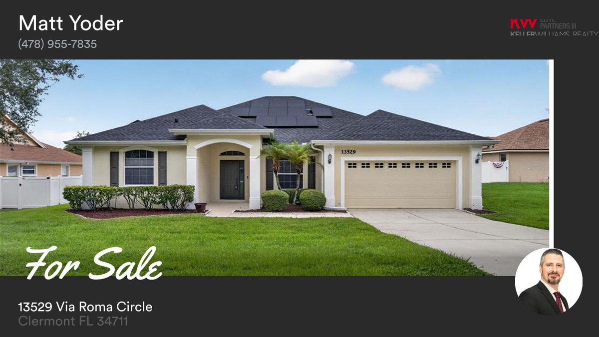 mattyoder_yoder's tweet photo. π‘Beautiful home in Clermont, FL! Offering stunning design and a welcoming community, this property is not one to miss. Reach out today for more information or to schedule a viewing!
#ClermontRealEstate #OrlandoHome #FloridaLiving #clermontFl
https://t.co/OycZmP4H2W
Florida Realtor License SL3461573