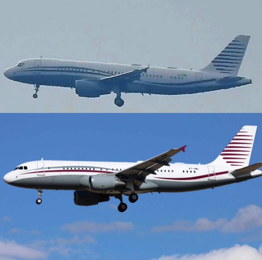 LebanonJets's tweet photo. #A7HWL #Qatar Amiri Flight A320CJ into #Beirut from #Doha (DIA/old airport) as "AmiriNine" #QAF9 ID hidden from tracking under "military" not LADD hex #06A3CF Prime/Foreign Minister Sheikh Mohammed bin Abdulrahman bin Jassim Al Thani expected in #Lebanon this week
MSN 2165 #HZXY7 https://t.co/Kb1XYTySZN