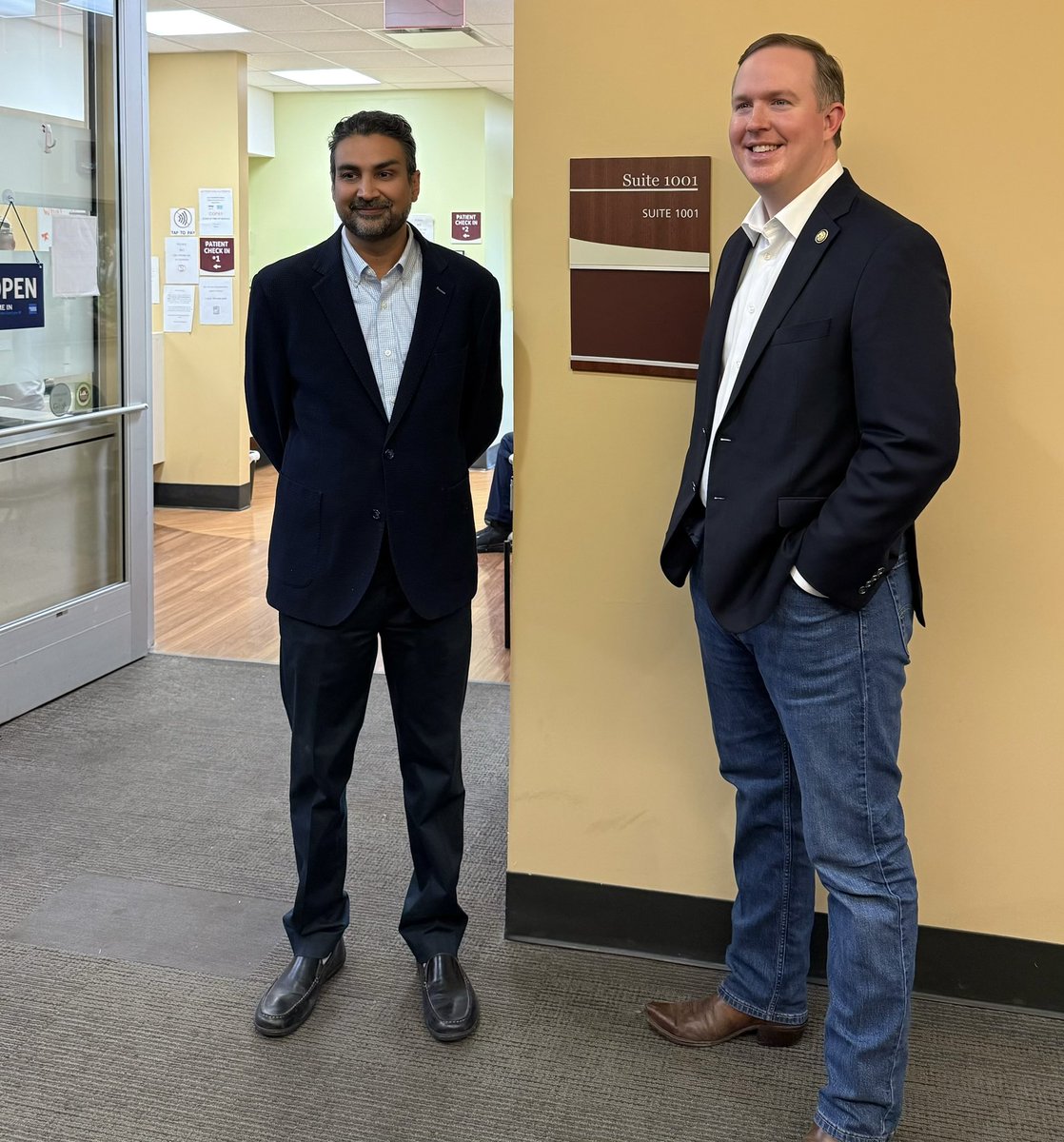 RepBrianJack's tweet photo. Yesterday, I visited the incredible doctors, nurses, and healthcare administrators at St. Francis-Emory Healthcare in Columbus.  Since opening its doors in 1950, St. Francis has been a cornerstone of the Chattahoochee Valley, with more than 2,500 associates and 300 physicians providing critical care to families across West Georgia.
 
St. Francis is home to the only open-heart surgery program in Columbus, and the Chattahoochee Valley is very proud of its distinction as the first Purple Heart Hospital in Georgia.  I am honored to represent St. Francis and the incredible people of Columbus in Congress, and I look forward to continuing our partnership to improve the lives of families across our Congressional District.

Thank you to Bill Lee and the St. Francis team for inviting me!