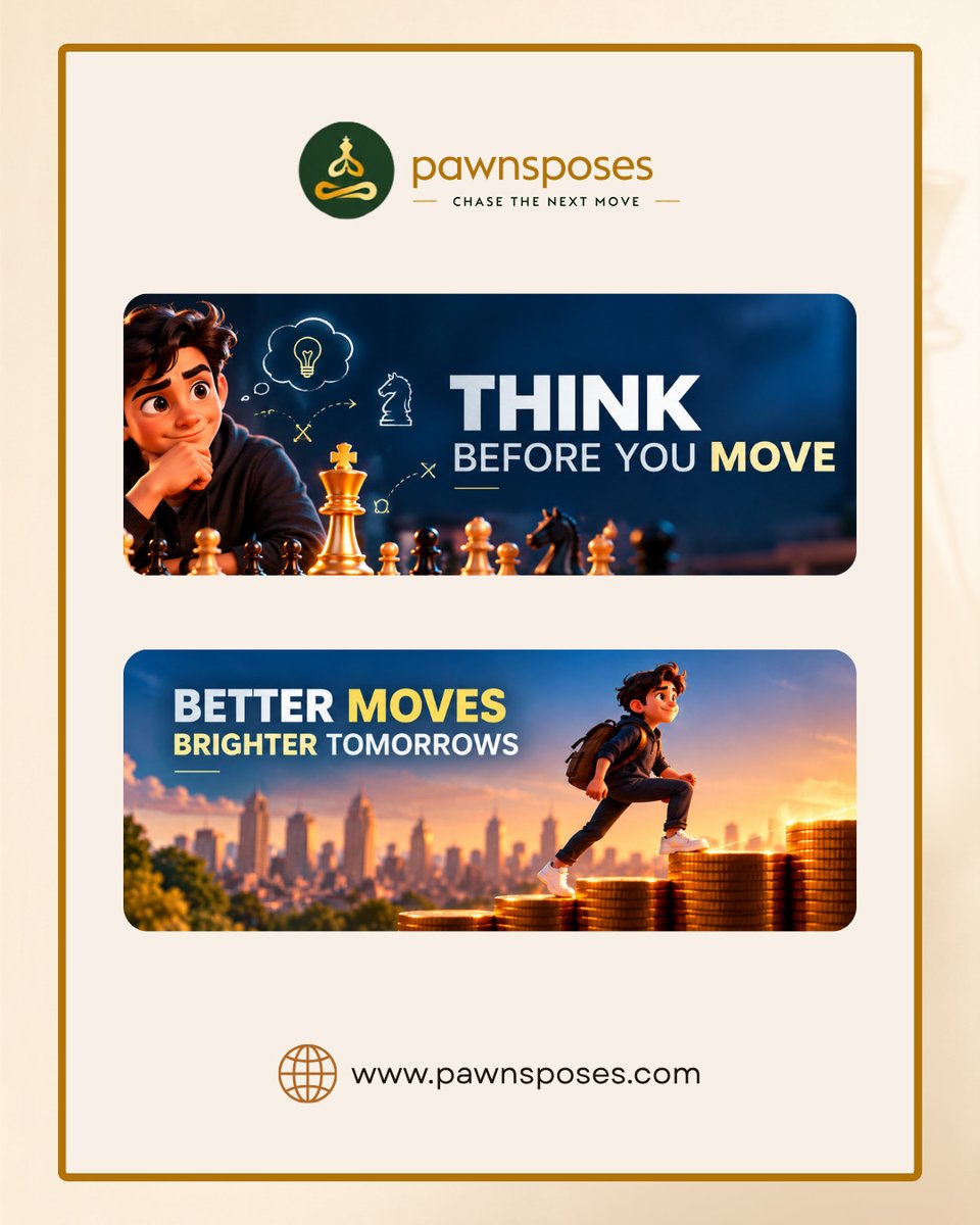 pawnsposes's tweet photo. ♟️ Chess: every decision has an opportunity cost.

Every move means giving something else up.

The best move isn't always the fastest reward. It's the one that creates the strongest future position.

#Chess #MoneyMindset #FinancialLiteracy #BusinessStrategy #Pawnsposes https://t.co/ysL7Gw4dTL