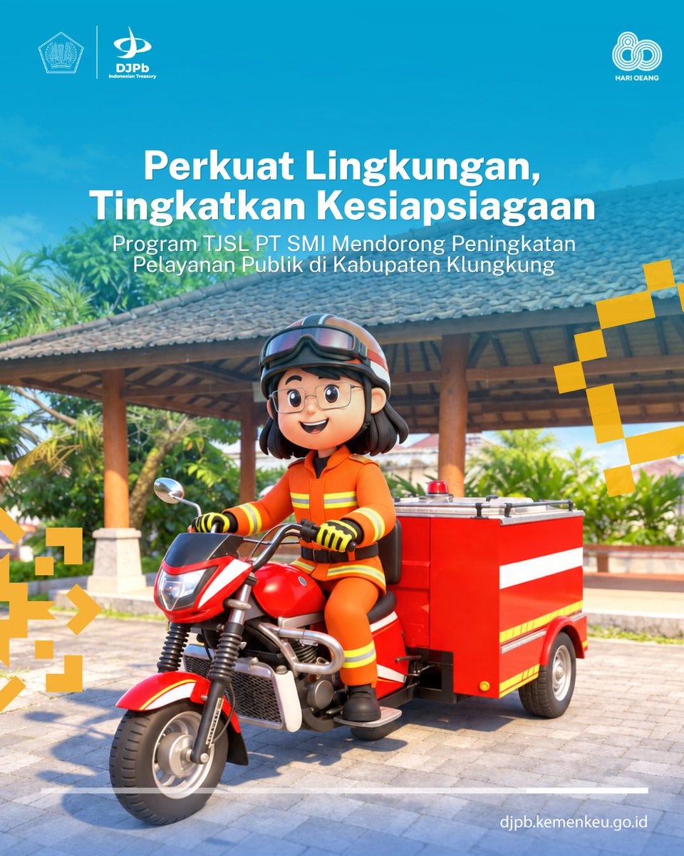 KPPN_BUNTOK's tweet photo. Halo Sobat #intress 080

Melalui program TJSL, PT SMI sebagai Special Mission Vehicle (SMV) @kemenkeuri di bawah pembinaan @ditjenkn memberikan bantuan kepada Pemerintah Kabupaten Klungkung.
Cari tahu hingga akhir yuk!
Sumber:  @kemenkeuri @ditjenkn @ptsmi_id
#UangKita https://t.co/2MqFdc5MPT