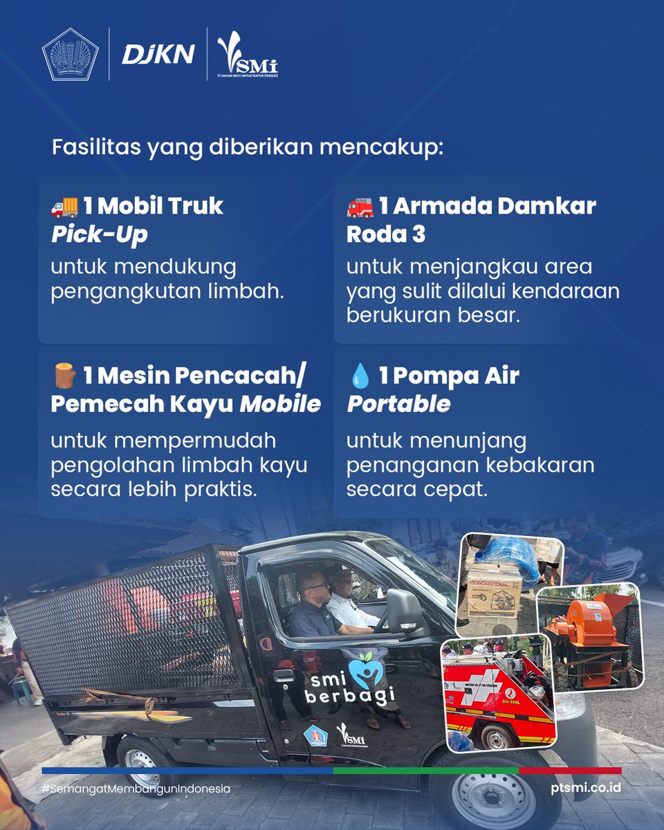 KPPN_BUNTOK's tweet photo. Halo Sobat #intress 080

Melalui program TJSL, PT SMI sebagai Special Mission Vehicle (SMV) @kemenkeuri di bawah pembinaan @ditjenkn memberikan bantuan kepada Pemerintah Kabupaten Klungkung.
Cari tahu hingga akhir yuk!
Sumber:  @kemenkeuri @ditjenkn @ptsmi_id
#UangKita https://t.co/2MqFdc5MPT