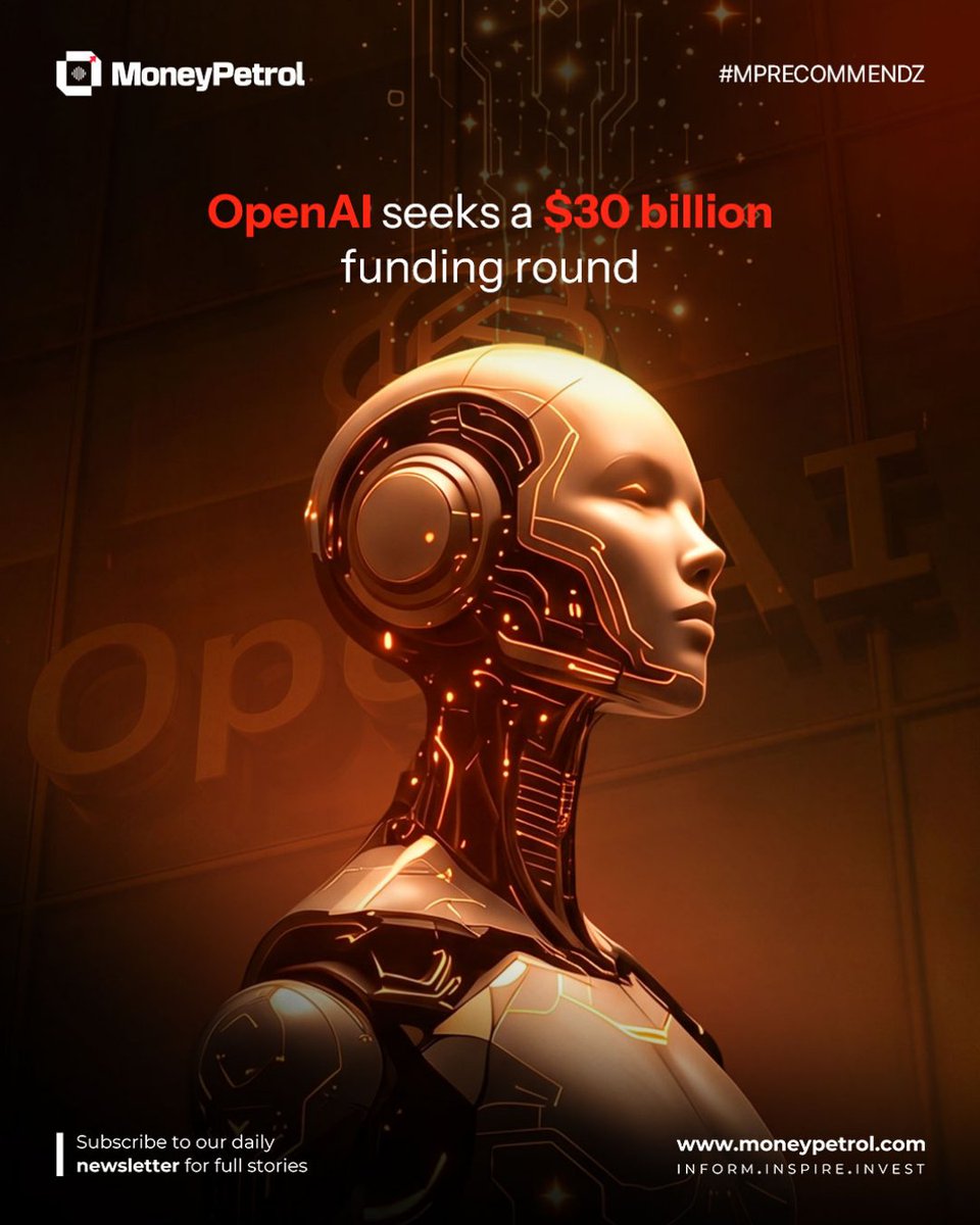 MoneyPetrolUAE's tweet photo. 🏢 OPENAI SEEKS $30 BILLION IN FUNDING!

#mprecommendz

OpenAI is seeking a $30 billion funding round, with UAE investors among those in talks.

🔹 UAE funds in talks, including Abu Dhabi's MGX.

🔹 UAE investors may commit up to $10 billion combined.

🔹 BlackRock is also in talks, though terms could still change.

🔹 Targeted valuation: about $1.4 trillion.

🔹 Up from $852 billion valuation in March.

🔹 Gulf capital is powering the global AI race.

💬 How significant will Gulf investment be in shaping the global AI race?

Follow @MoneyPetrolUAE  for more business, finance, markets, and investment updates.

#OpenAI #AIInvestment #UAEInvestments #ArtificialIntelligence #GlobalBusiness #MoneyPetrol