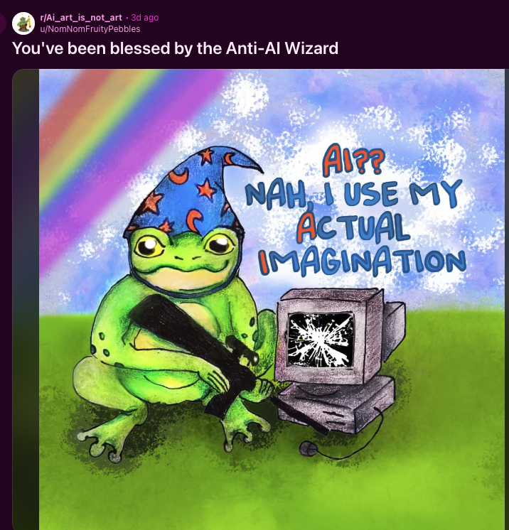 BoltricksDev's tweet photo. This post gives us the new term for Ai?

Actual imagination
almost 1k upvotes already

https://t.co/i4L32jAB0e https://t.co/nBPyo0bqw1
