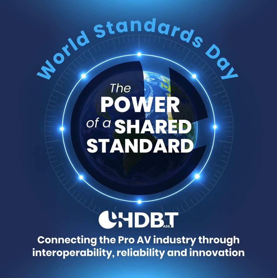 HDBaseT's tweet photo. Behind every thriving ecosystem is a shared foundation.
For 15+ years #HDBaseT has helped bring manufacturers, integrators &amp; installers together around a common standard.
A shared standard does more than connect devices. It connects an entire industry. Happy #WorldStandardsDay🌏 https://t.co/YZAggj6Qal
