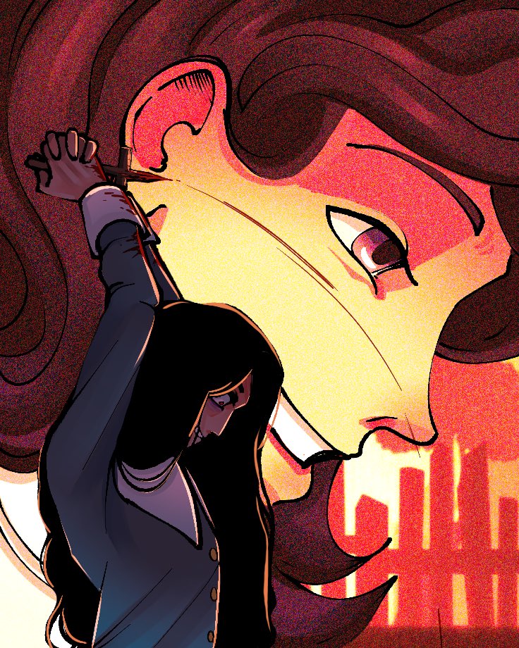 Nomzart's tweet photo. Fallen Soldier #hauntedhotel #hauntedhotelau 

AU where Abaddon is a fallen angel and i treat the freelings like my ocs 🤤 https://t.co/Uy9riYMR2J