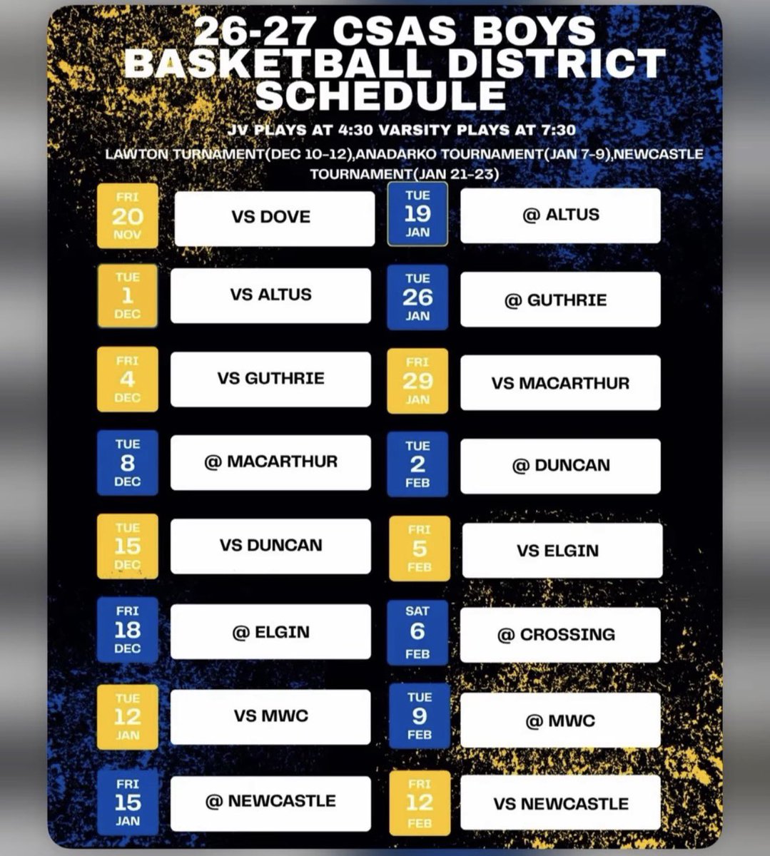 Caydenj42's tweet photo. 2026–27 Basketball Season 🏀

Cayden Jones | Class of 2030
PG | Classen SAS at Northeast

Freshman season loading… 📈

Looking forward to competing, growing, and representing my school this year.

The work continues. 💯

#ClassOf2030 #OKHoops https://t.co/UNJfyHmyeq