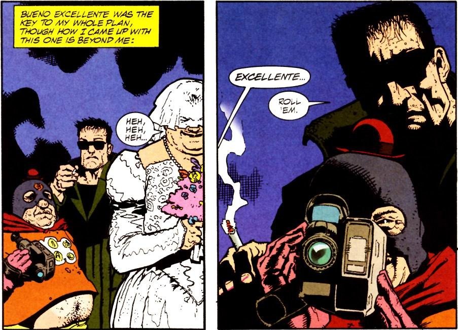 PunishedMamoru's tweet photo. I always smile when I remember that Bueno Excellente is a canonical DC super hero who operates out of Gotham. He literally just rapes criminals and supervillains.

He fucking raped LOBO, filmed it, and blackmailed him with it. https://t.co/MDmaU43kBT