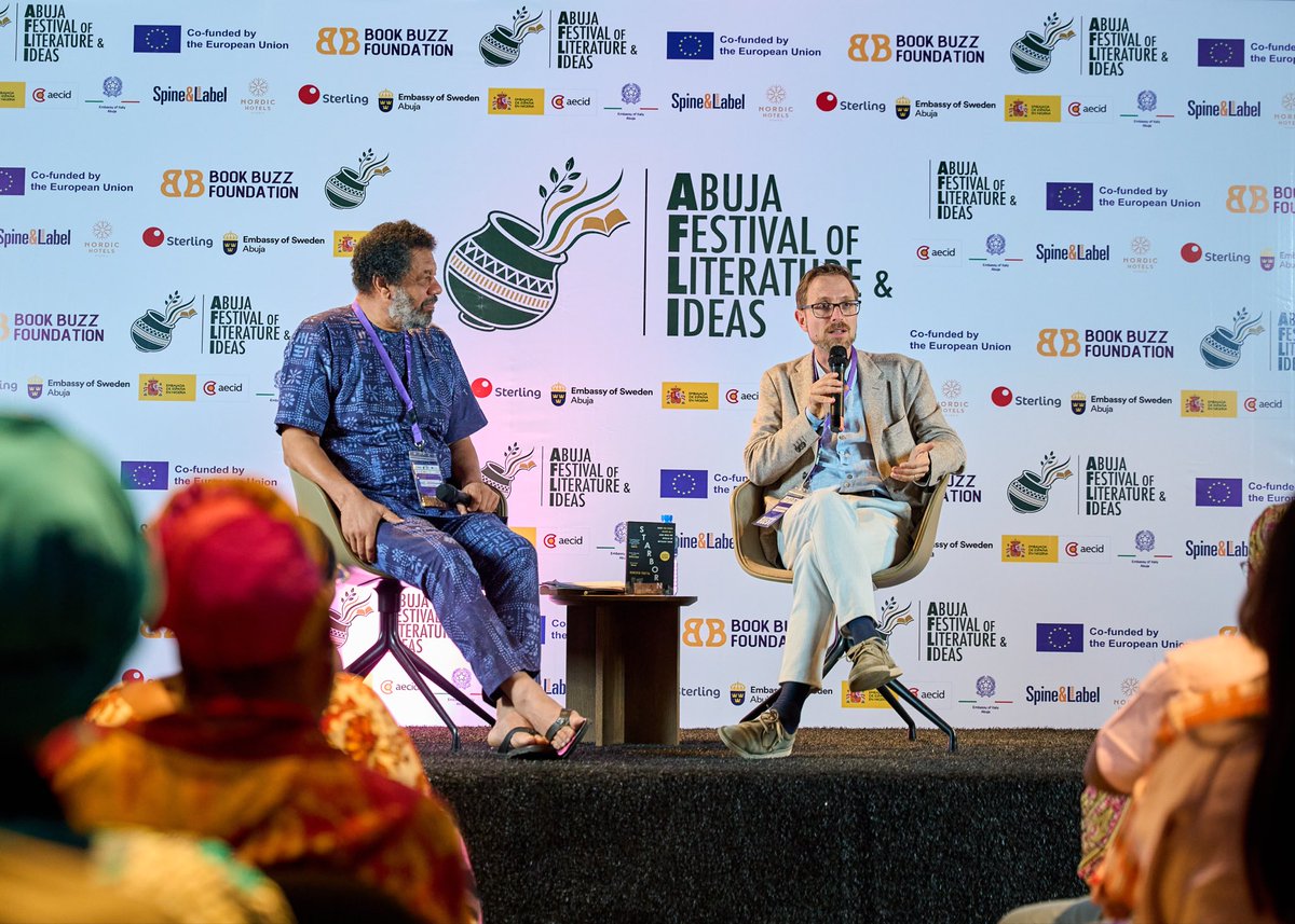 bookbuzzNG's tweet photo. From book chats and poetry to big ideas and audience interactions, here are moments from Day 2 of #AFLI2026 

#AFLI #AbujaFestivalofLiteratureandIdeas https://t.co/cD99seoeSv
