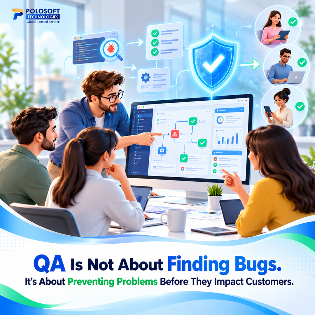 Polosofttech's tweet photo. #QualityAssurance is more than bug detection, it's business risk prevention.

Don't just test your software. Protect your business outcomes.

Planning a new release or struggling with software quality?  https://t.co/5kXiWmWJAH

#QualityAssurance #SoftwareTesting #TestAutomation https://t.co/vcol48Eygj