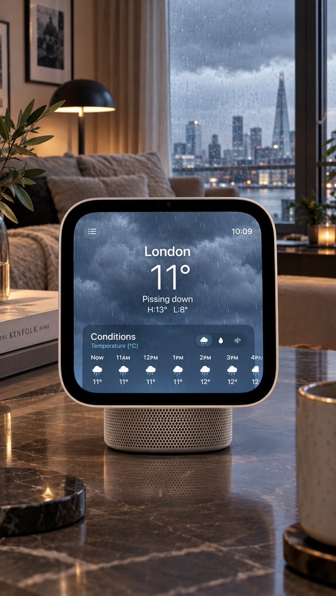 AlexGTech1's tweet photo. Apple Alexa, what’s the weather like? https://t.co/qpg2FTEBPo