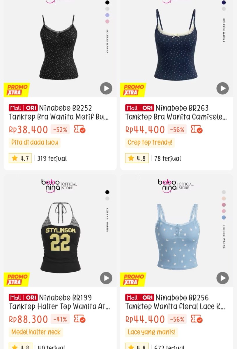 noeeeraa's tweet photo. GUA BENCI BANGET SAMA TOKO INI 😭 Kenapa baru ketemu sekarang pas duit tinggal sisa-sisa?!
​Tanktop nya bener-bener segemesss itu, harganya murah tapi KUALITASNYA JUARA😭👍 https://t.co/FX9m13Mpae