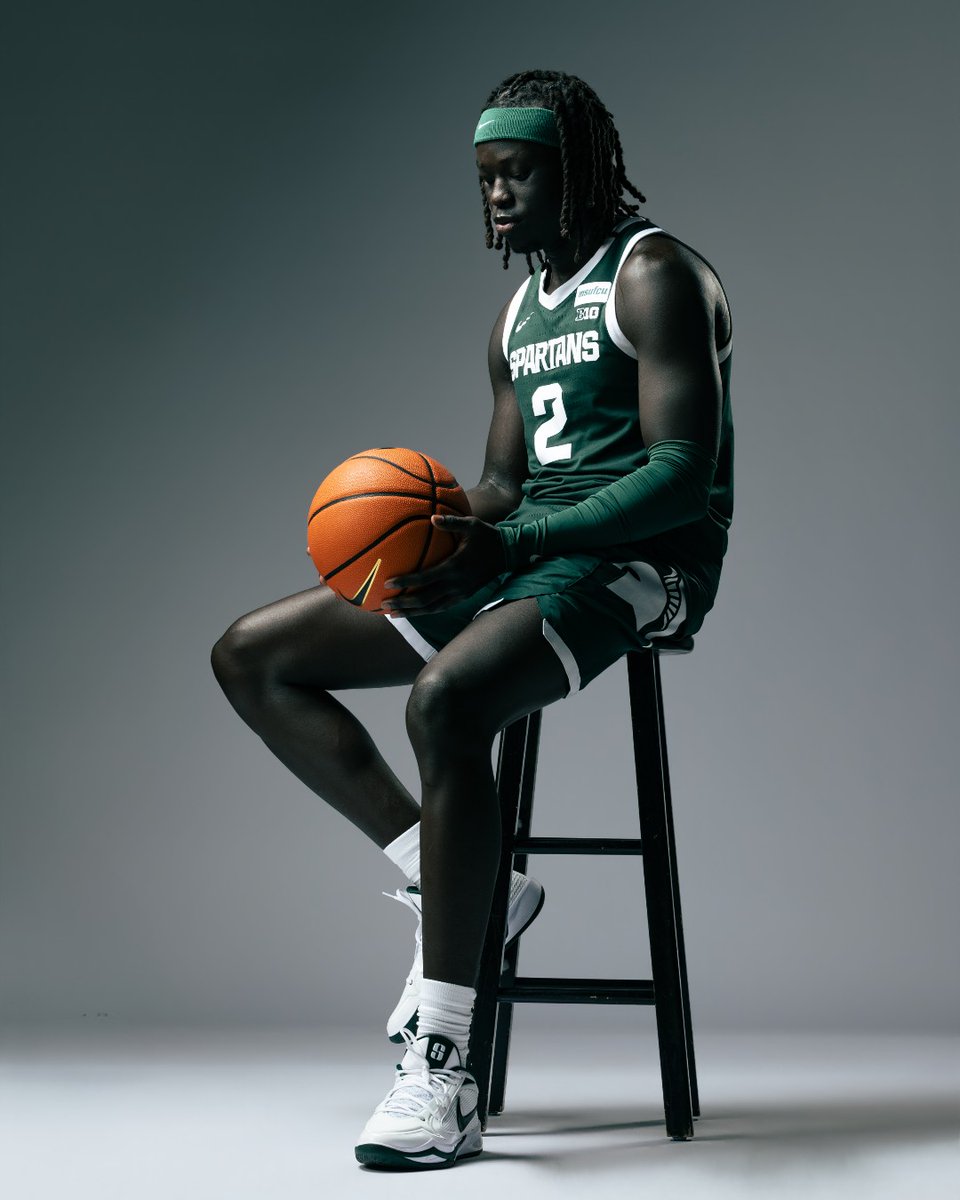 MSU_Basketball's tweet photo. #2 || Kur Teng https://t.co/38XGQPv6gB
