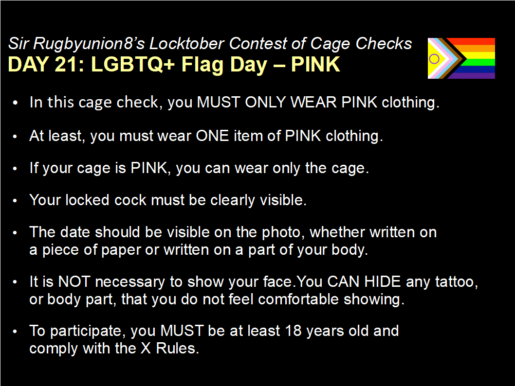 rugbyunion8's tweet photo. Cage Check of the Day Instructions👇
1) RT and like this post!
2) Upload your #CageCheck photo as a comment here 3) You MUST include this text in your comment: "Cage Check for Sir @rugbyunion8's #Locktober Contest"
4) Tag accounts if you want Contest info: https://t.co/ZhCwE0raFh https://t.co/m3XvR7fMKA