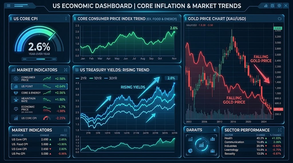 ReidThorntytjp's tweet photo. The U.S. non-seasonally adjusted core CPI rose 2.6% year-on-year in September—marking a high since June and exceeding the expected 2.5%—while the month-on-month core CPI increased by 0.3%, surpassing the forecast of 0.2%.

Following the data release, the logic driving global cross-asset trading rapidly shifted toward a strongly hawkish outlook: U.S. Treasury yields surged, the U.S. Dollar Index skyrocketed, and prices for gold, silver, and other precious metals plummeted; meanwhile, money markets saw an explosion in bets on the probability of the Federal Reserve implementing three additional rate hikes by the end of 2027.