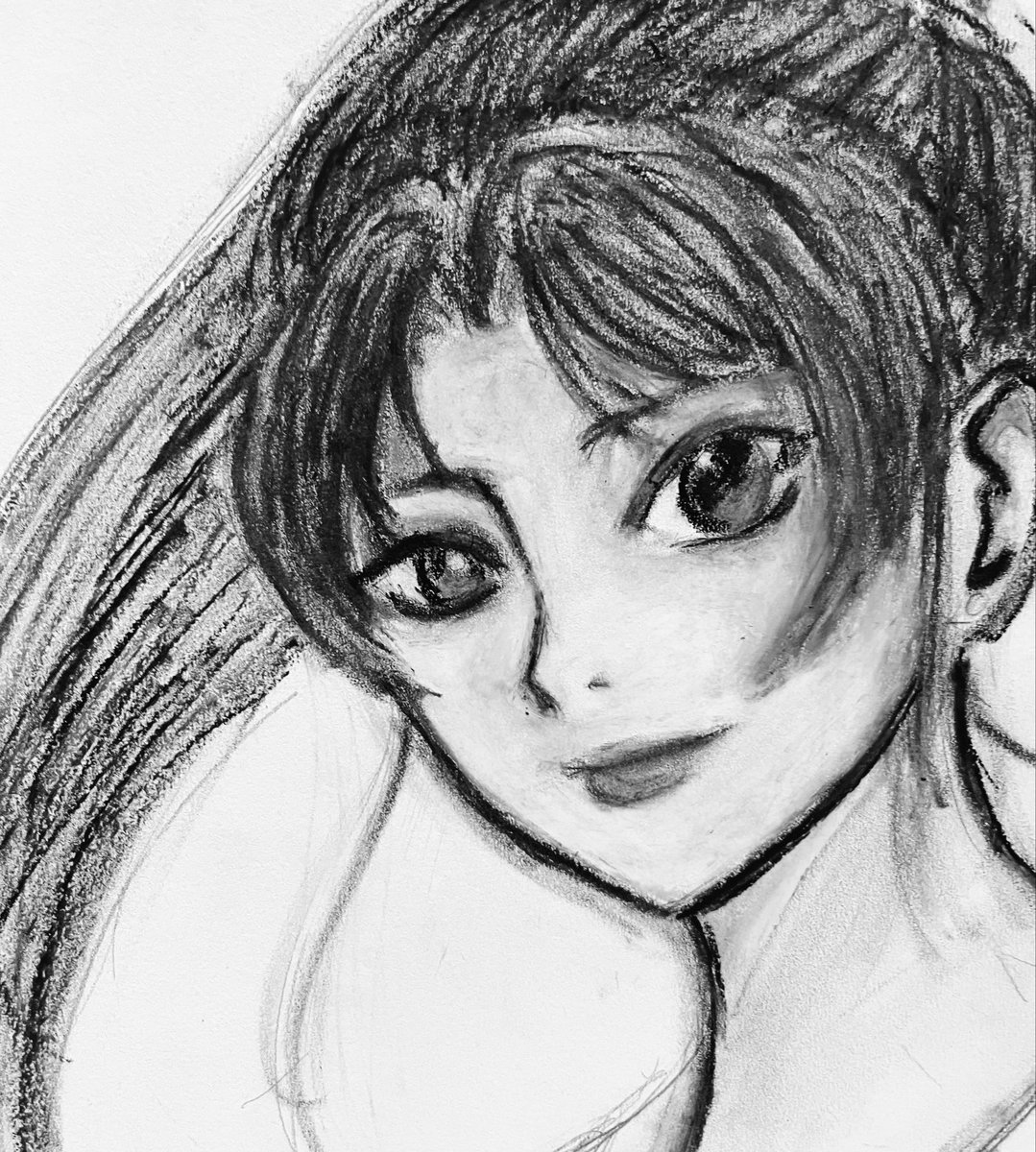 AbyssBloombrn0's tweet photo. Had some unused oil pastels left abandoned, so I decided to experiment with them on my old picture of Ellen (RS3) which I drew a few months ago. The original turned out pretty creepy, so I had to use a few filters haha. 
#RomancingSaGa3 #Ellen https://t.co/Bcm86jxaAV