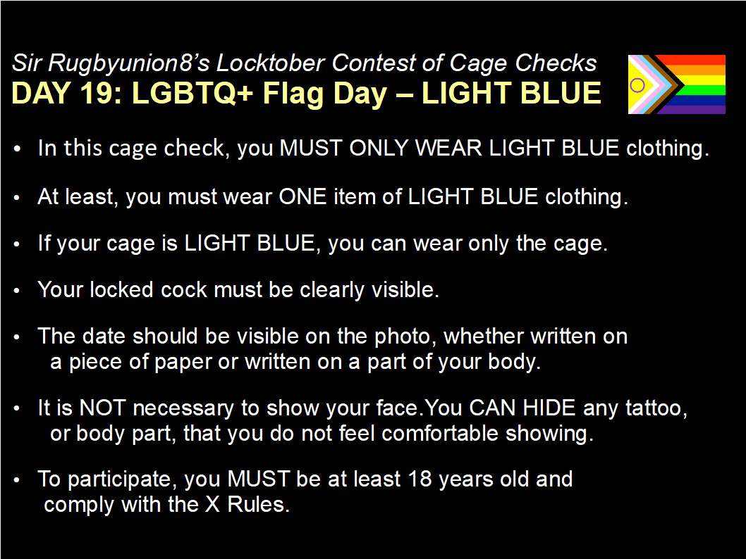 rugbyunion8's tweet photo. Cage Check of the Day Instructions👇
1) RT and like this post!
2) Upload your #CageCheck photo as a comment here 3) You MUST include this text in your comment: "Cage Check for Sir @rugbyunion8's #Locktober Contest"
4) Tag accounts if you want Contest info: https://t.co/ZhCwE0raFh https://t.co/wFys2YpDtr