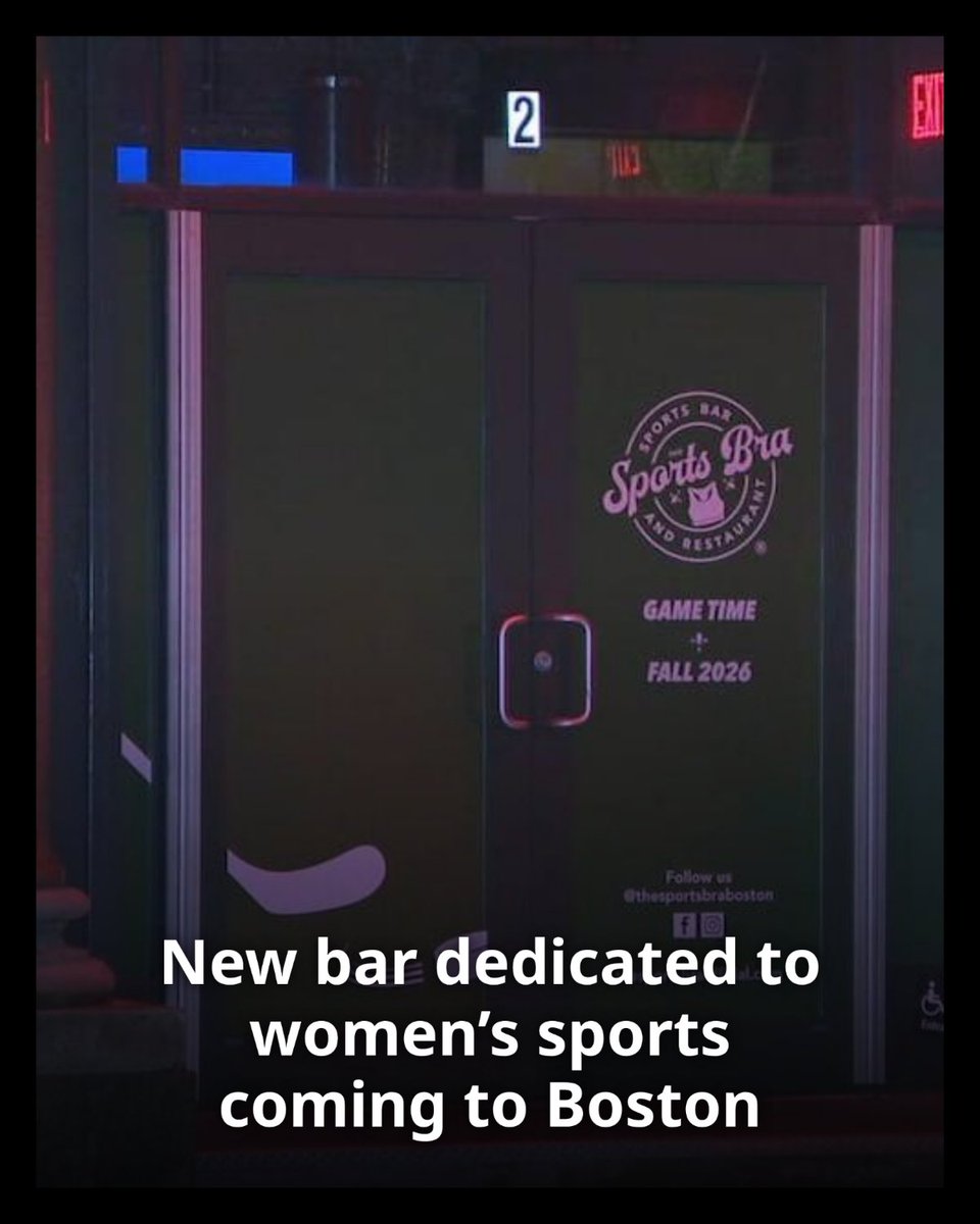boston25's tweet photo. A new bar dedicated to women’s sports is coming to Boston. https://t.co/D5e8C31fmN