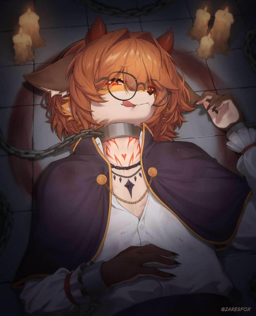 Zares_Fox's tweet photo. Watch out, he might bite... 
Drew an extra version just for fun
#OC #furryart https://t.co/oQFwu2EyIp