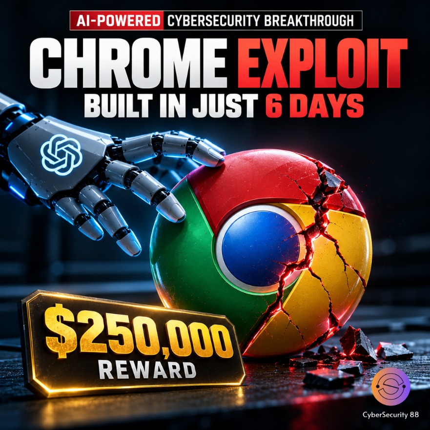 CSec88's tweet photo. AI Builds a Chrome Exploit in 6 Days Researchers Earn $250,000

An AI model helped researchers build a Chrome full-chain exploit in just six days. 

Full Story 👉
https://t.co/qvcD39yF3G

#Cybersecurity #ArtificialIntelligence #GoogleChrome #OpenAI #ZeroDayVulnerability https://t.co/o6X22ppWVR