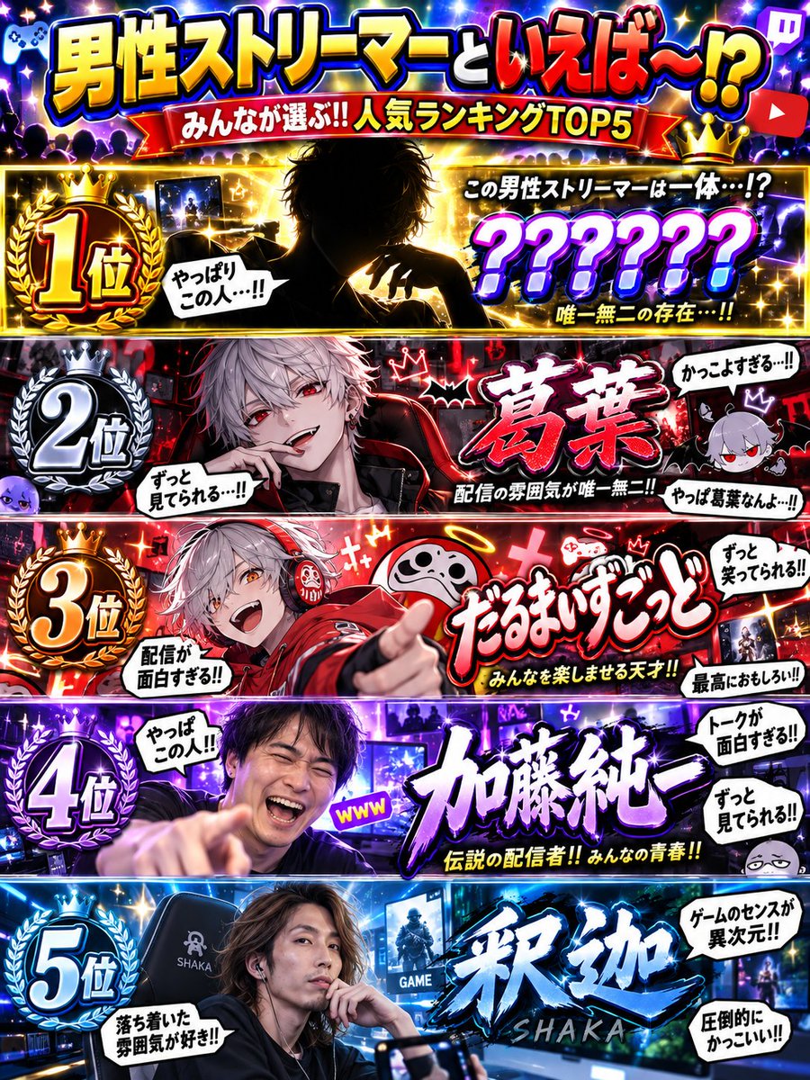 humei_666's tweet photo. 男性ストリーマーといえば～！？ https://t.co/7IXSr4n9Mo