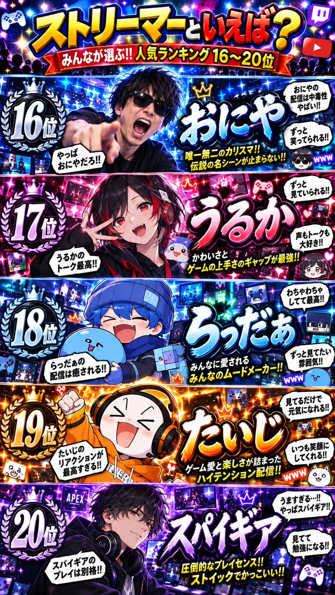 humei_666's tweet photo. 男性ストリーマーといえば～！？ https://t.co/7IXSr4n9Mo