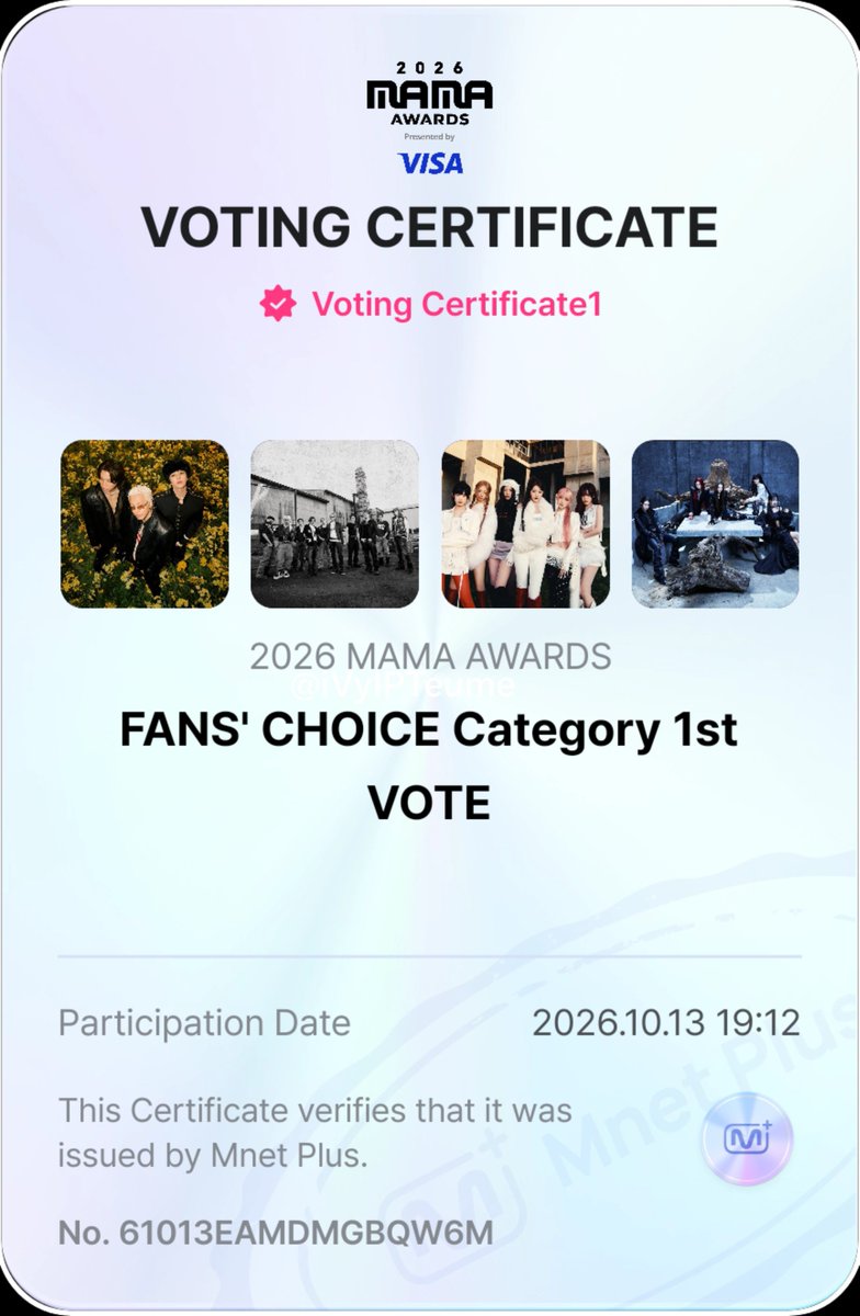 iVyIPTeume's tweet photo. Day 1 and 2 ✅
#2026MAMAVOTE #BIGBANG https://t.co/wcLHszv91g