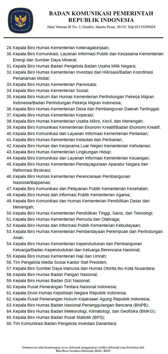 MurtadhaOne1's tweet photo. Sebanyak 73 instansi pemerintah disuruh jadi buzzer oleh @bakom_ri  !

😂😂😂 https://t.co/seOwQVzDqi