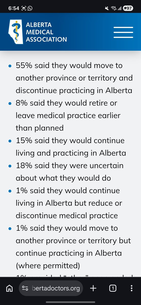 cspotweet's tweet photo. More than half of Alberta doctors say they would leave the province if Alberta separates from Canada: AMA survey

https://t.co/Igk5HHOVi9 https://t.co/Ny5Mz3CkMr