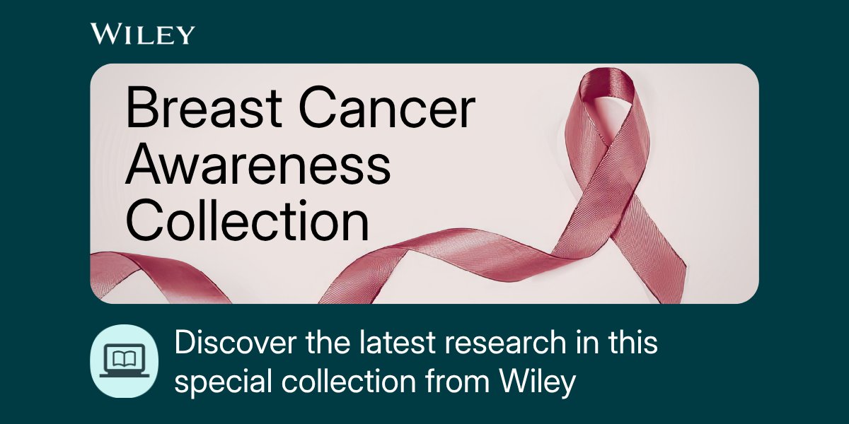 WileyHealth's tweet photo. Discover the latest #BreastCancer research in our specially curated collection, including articles from @JournalCancer, @CACancerJournal, @CancerCytopath, @PedAYAJournal, @IntJCanc, @Wiley_CancerRep, @CancerMedicineJ, and more!

🔗➡️ https://t.co/UJ4G2eZUDX

#BCAM 💗🎗️ https://t.co/07E93OFjFJ