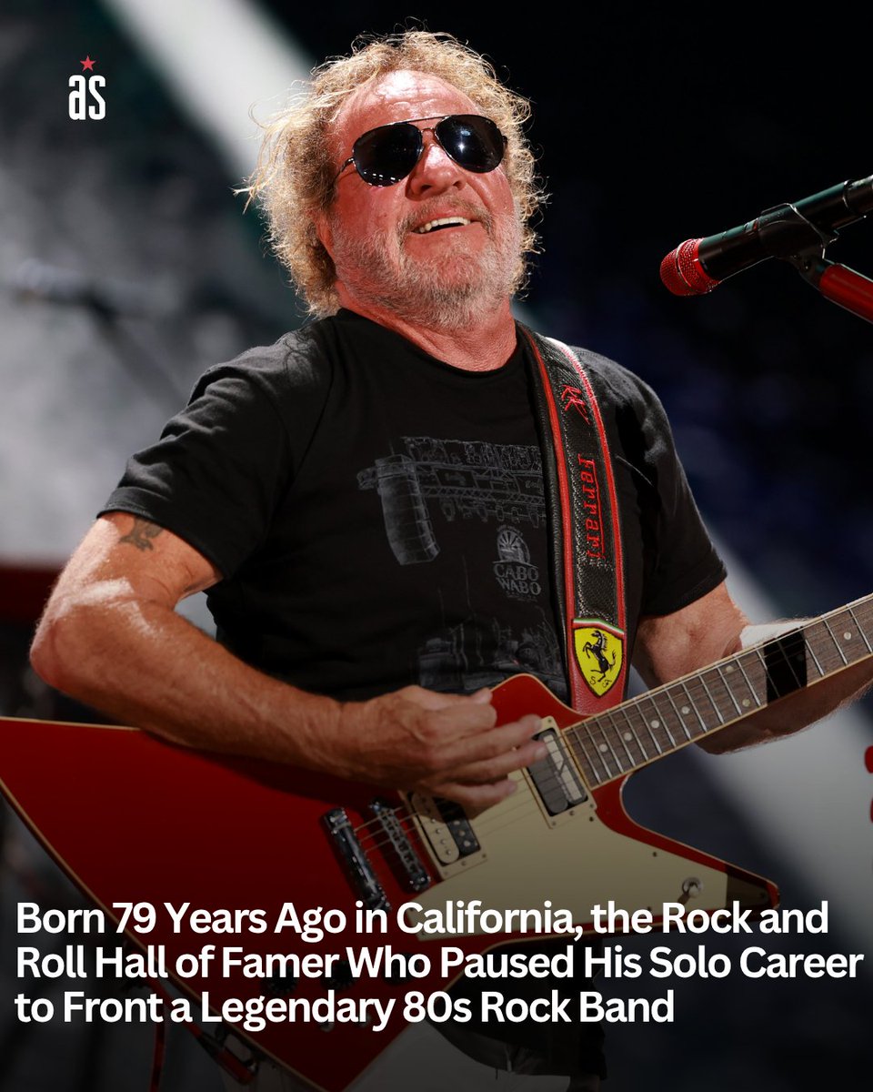 AmerSongwriter's tweet photo. On October 13th, 1947, Sammy Hagar was born in Salinas, California. He first found fame with Montrose in the 1970s. Then, he embarked on a solo career and had a huge hit with “I Can’t Drive 55.”

In the mid-1980s, Hagar replaced David Lee Roth as Van Halen’s frontman and led the band into the most successful decade of their career.

Read more below:
https://t.co/H6prJXZD9V