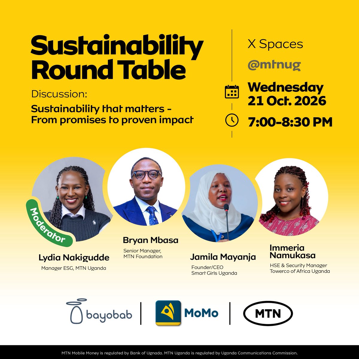 mtnug's tweet photo. Everyone talks about sustainability. But where’s the real impact? 

It’s time to move from promises to proven impact.

Join our Sustainability Round Table on X Spaces, 21 October, 7:00 PM–8:30 PM, right here on @mtnug.

Set a reminder and join the conversation. https://t.co/JtTdlPWoZ4