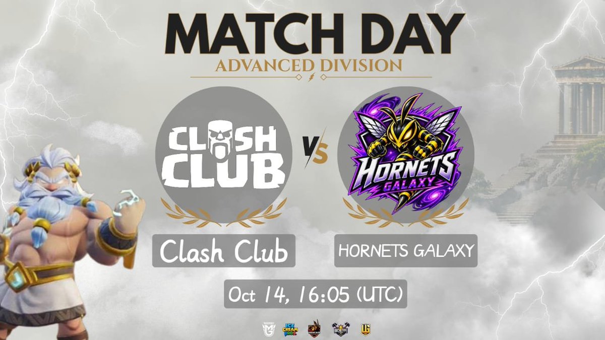 HornetsGalaxy's tweet photo. 🐝 MATCH DAY 🔥

🐝 HORNETS GALAXY 🆚 CLASH CLUB ⚔️

🏆 PCL — WEEK 5

New battle. Same hunger. It's time to sting and secure the win! 💥🐝

🔥 MAKE SOME NOISE FOR THE HORNETS!

#BuildToSting  #HornetsGalaxy #PCL #ClashOfClans #Esports https://t.co/D36Xb3M49A