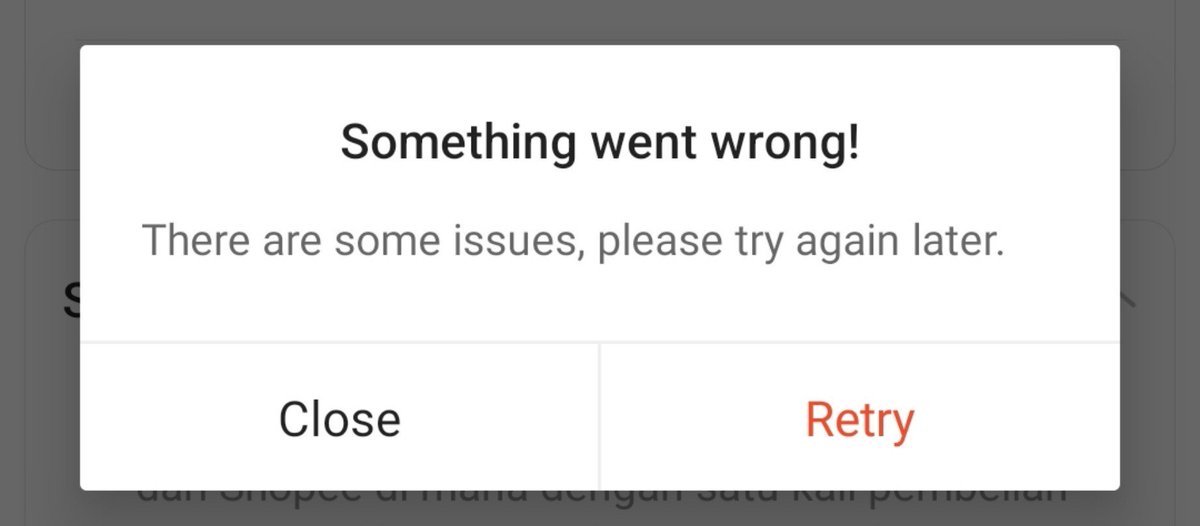 cloudorys_'s tweet photo. guys tolong ini shopee vip kalian error juga atau cuma aku doang, aku mau langganan vip pas di pencet malah gini terus dari pagi 😔💔 https://t.co/OiBtfGiUNZ