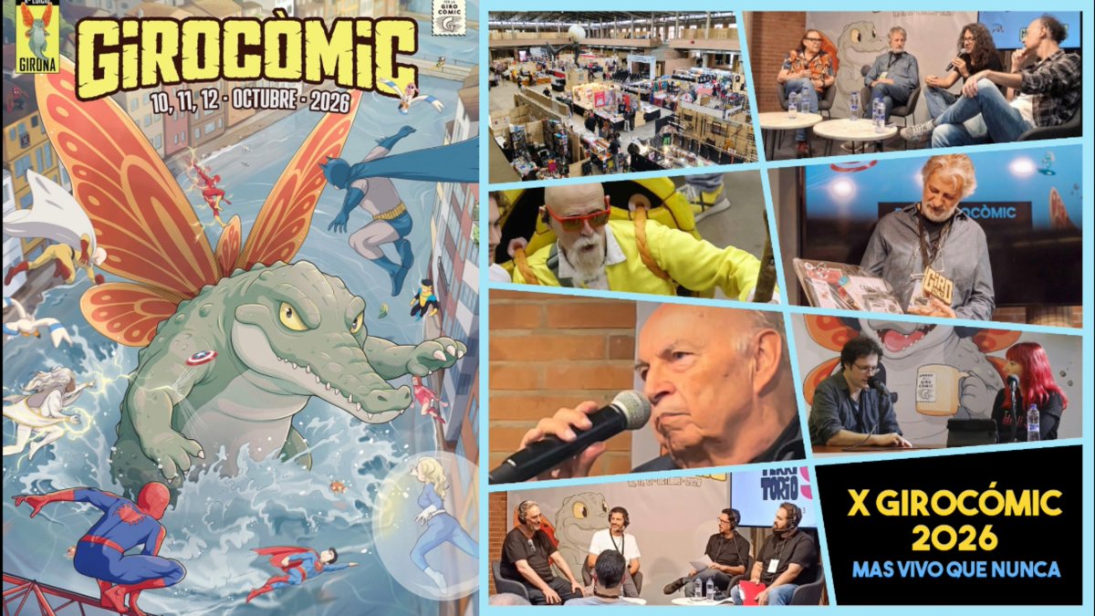 DiariodeKovacs's tweet photo. Un paseo por los stands, las conferencias, los podcast, las firmas de autores y todo lo que dió de sí La Girocómic 2026...Ya disponible en el canal !!❤️‍🔥
https://t.co/hXgBIMLqNS
@girocomic https://t.co/wS22lgejrx