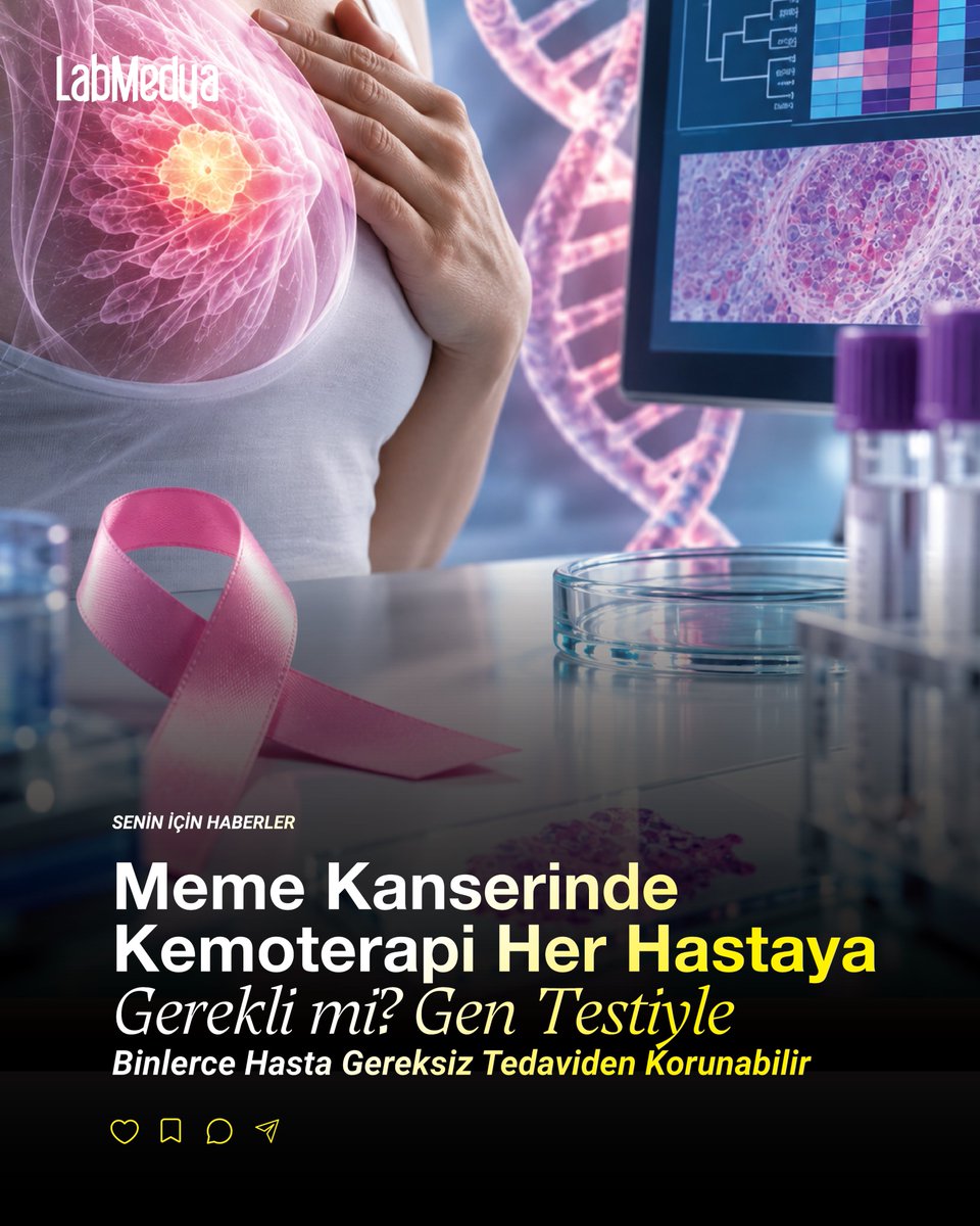 labmedya's tweet photo. Meme kanseri tedavisinde en önemli sorulardan biri, hangi hastaların kemoterapiden gerçekten fayda göreceğini belirlemek.
#MemeKanseri #Kemoterapi #GenetikTest #Prosigna #OPTIMA #KanserTedavisi #Onkoloji
Kaynak: https://t.co/k0g5s1qAhh https://t.co/f5loKisqGs