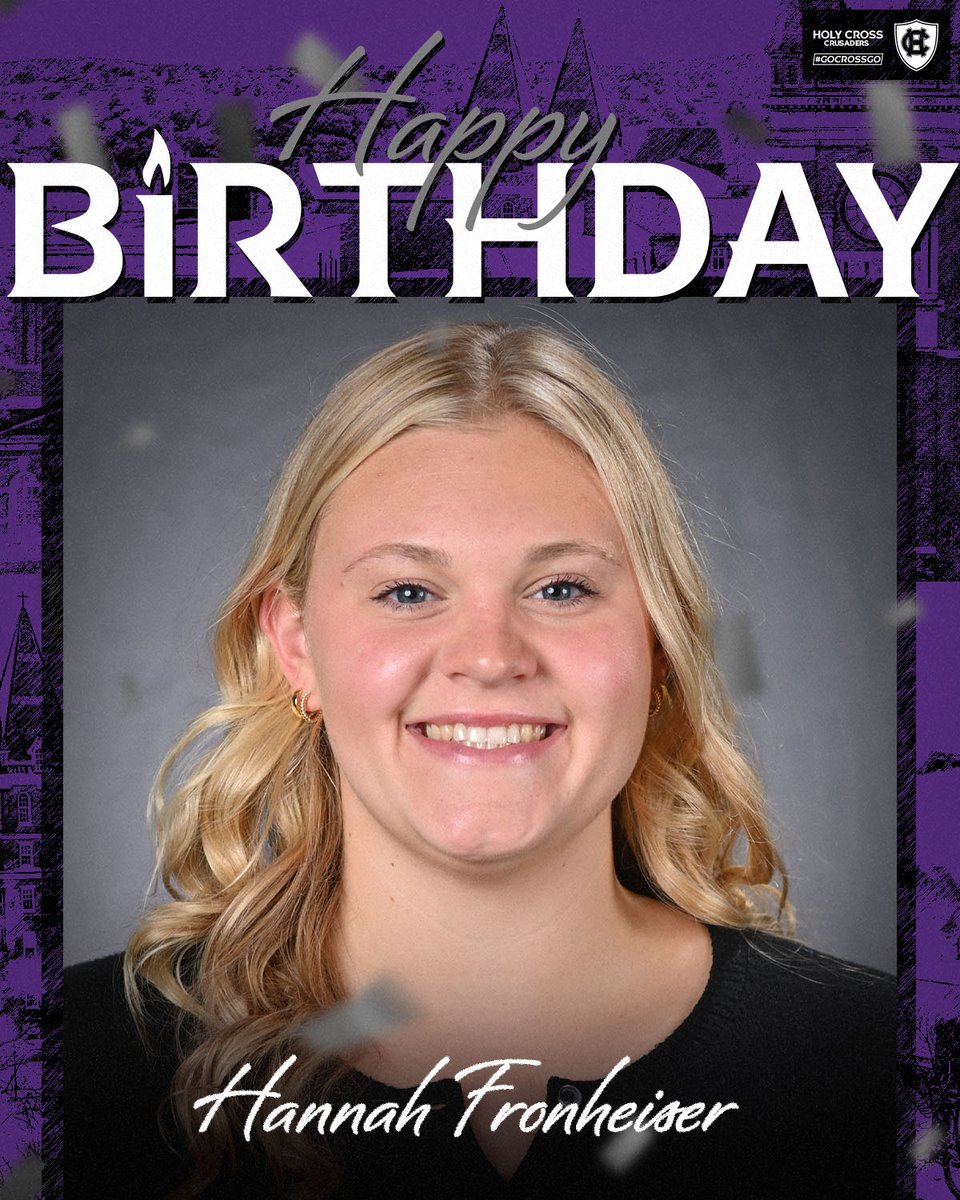 HCrossSwimDive's tweet photo. Sending Happy Birthday wishes to Hannah Fronheiser! 🎂🥳

#GoCrossGo https://t.co/hYBtzlo7Qp