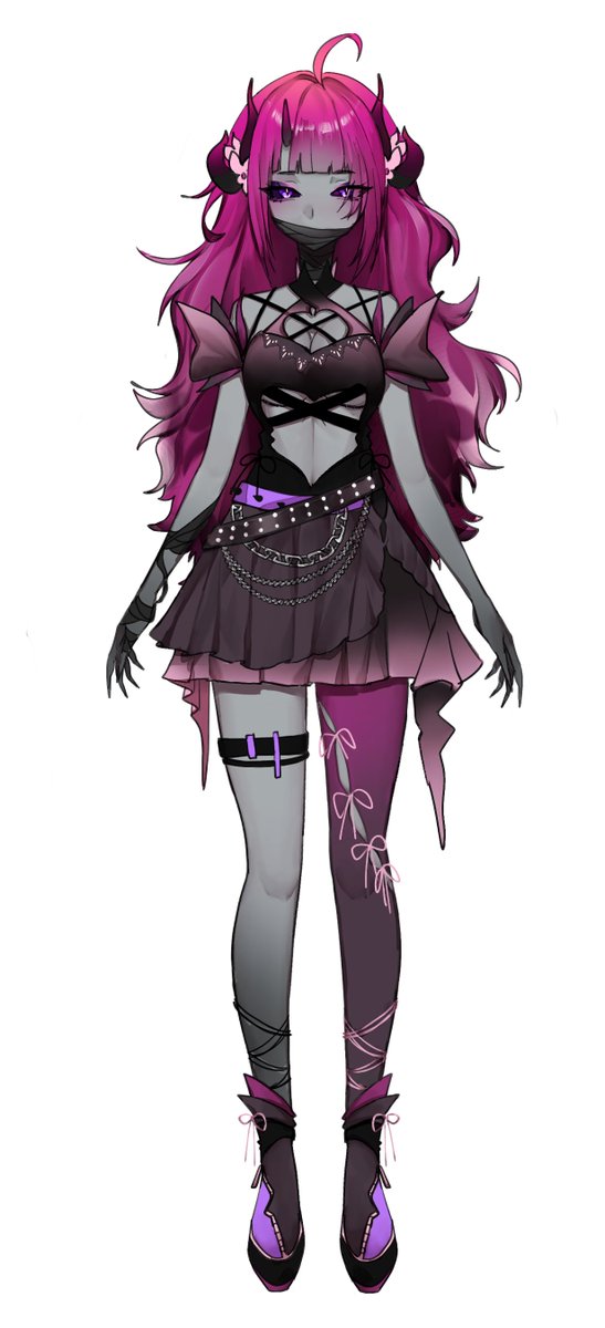 exe_Rotten_exe's tweet photo. 👁️🎀 Vtuber Commission Retexture for: @MysticGailVT 🎀👁️

Model by: @MoshieDraws - @MoshieStudio 

Such an interesting vtuber design to do~ 

#vtuber #retexture #midnightmodel #midnightmoshie #midnightretxture #vgencomm #vgen #vtubing https://t.co/w4gNpdUE4I
