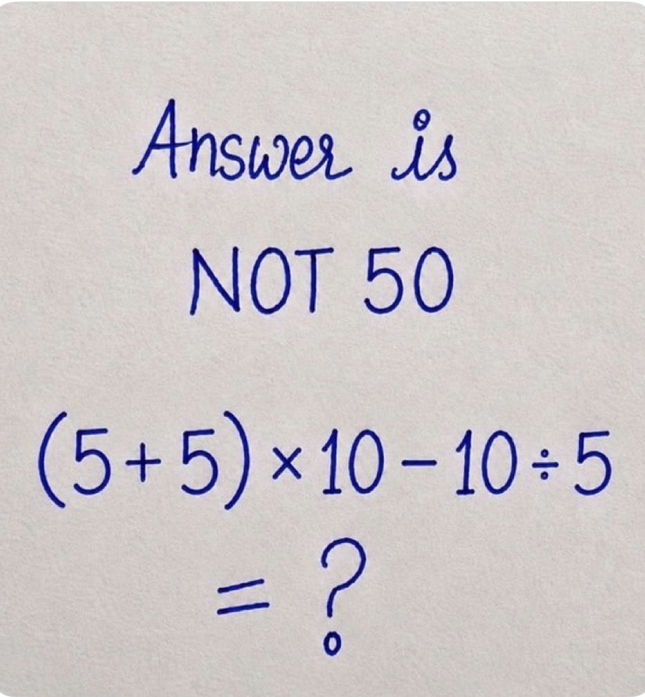 tek_sidhu's tweet photo. Answer Is Not 50 !! https://t.co/o7eT6WsuHH
