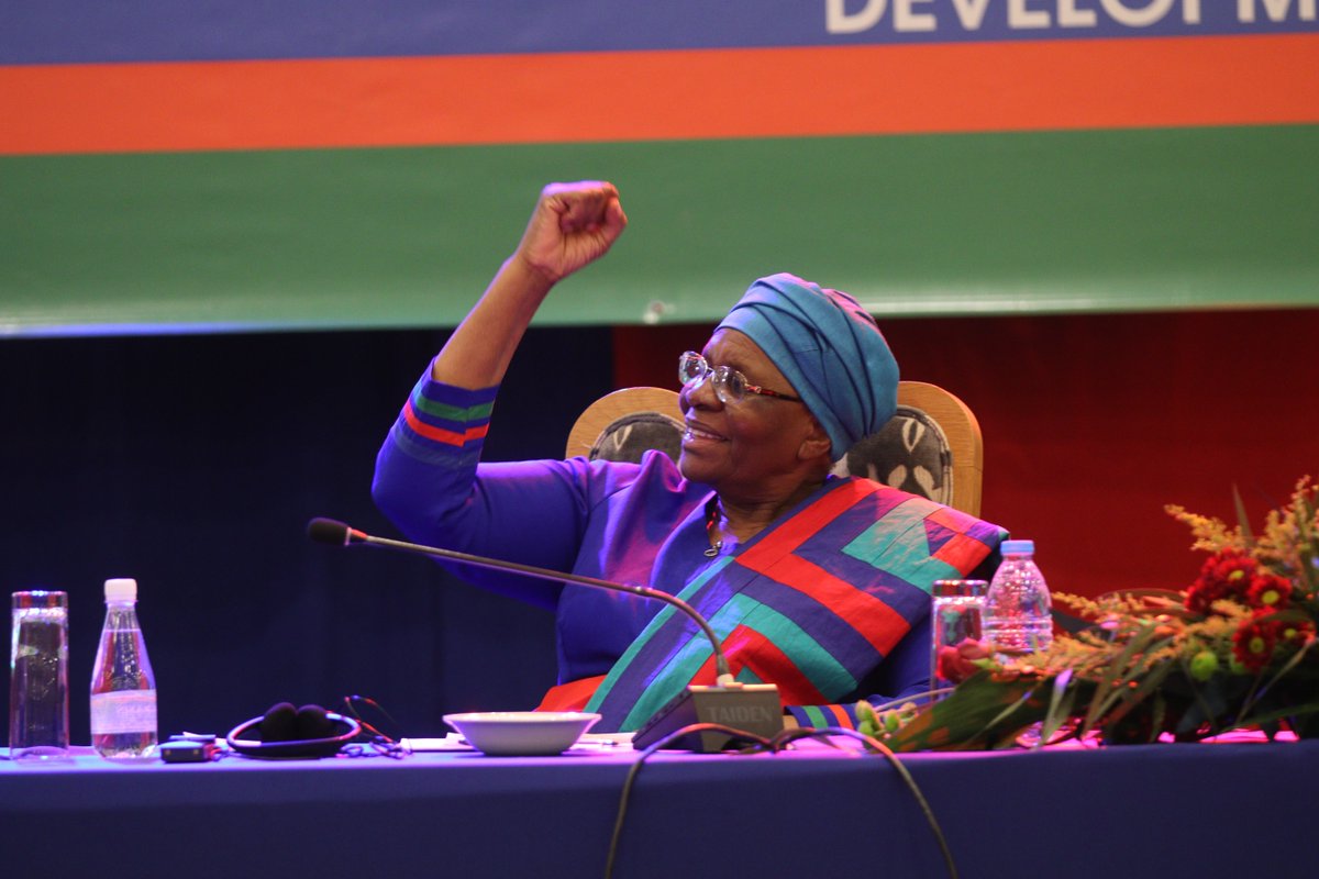SWAPOPRESIDENT's tweet photo. "We are too few to be poor" Comrade Netumbo https://t.co/3ddBweUbQH