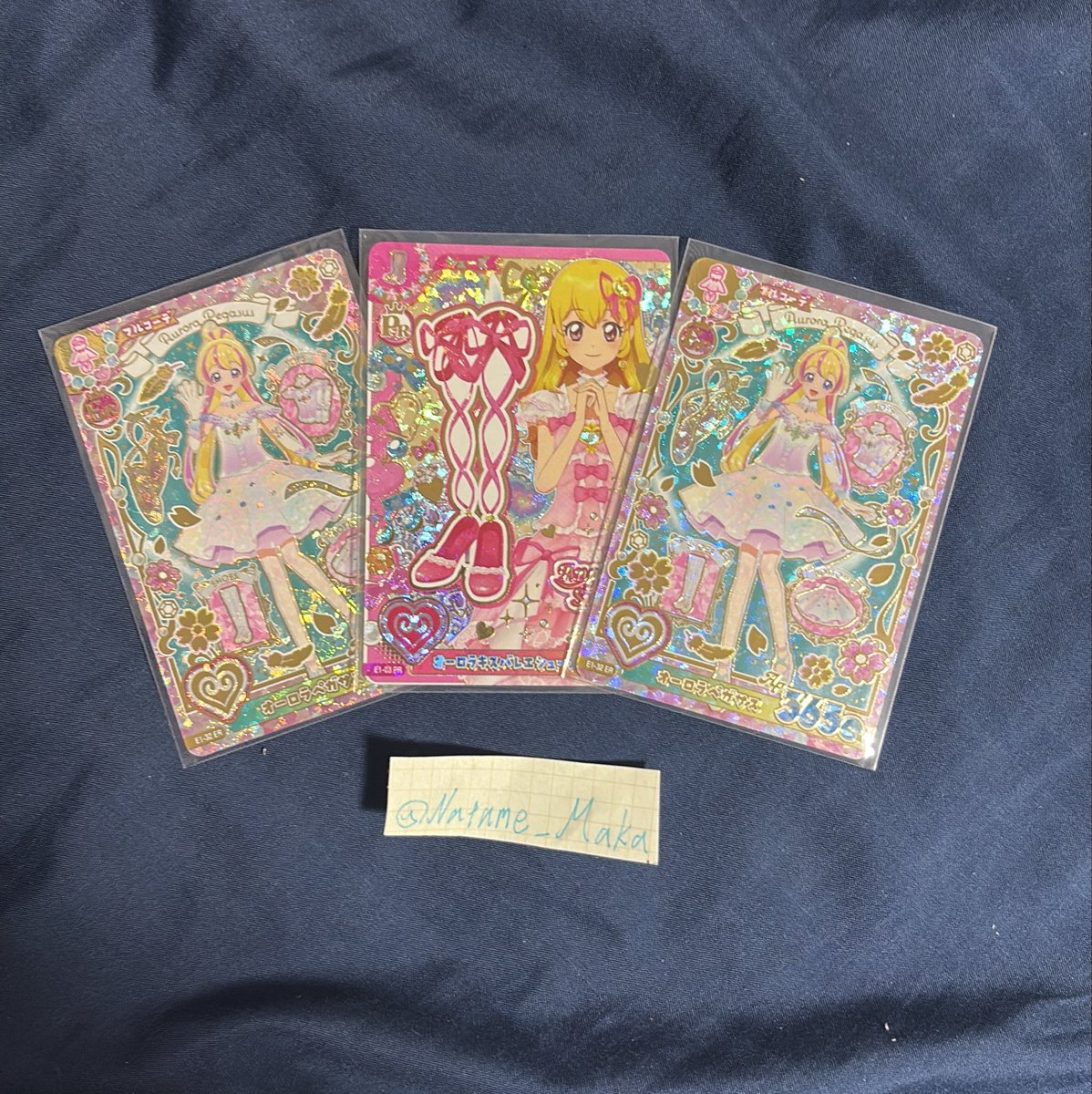 Natume_Maka's tweet photo. 【交換】アイカツ！アンコール アイカツカード

譲:ハナER(オーロラペガサス×2)
     オーロラキスバレエシューズ

求:画像2枚目

サンセットスターウェイ>>>サンライズスターウェイ>>サンシャインスターウェイ

まとめての方優先
Yahooフリマ経由のみ
お気軽にお声掛けください https://t.co/LtjGofUvbt