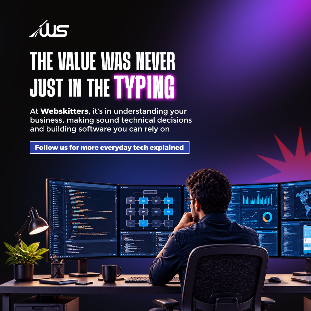 WebSkitters's tweet photo. AI can write code faster. But good software still needs people who know what to build, why it matters, and what could go wrong.

That is where human judgment still matters. Swipe through to see the difference.

#Webskitters #SoftwareDevelopment #AIForDevelopers #CodingWithAI https://t.co/RnmL6aTRlc