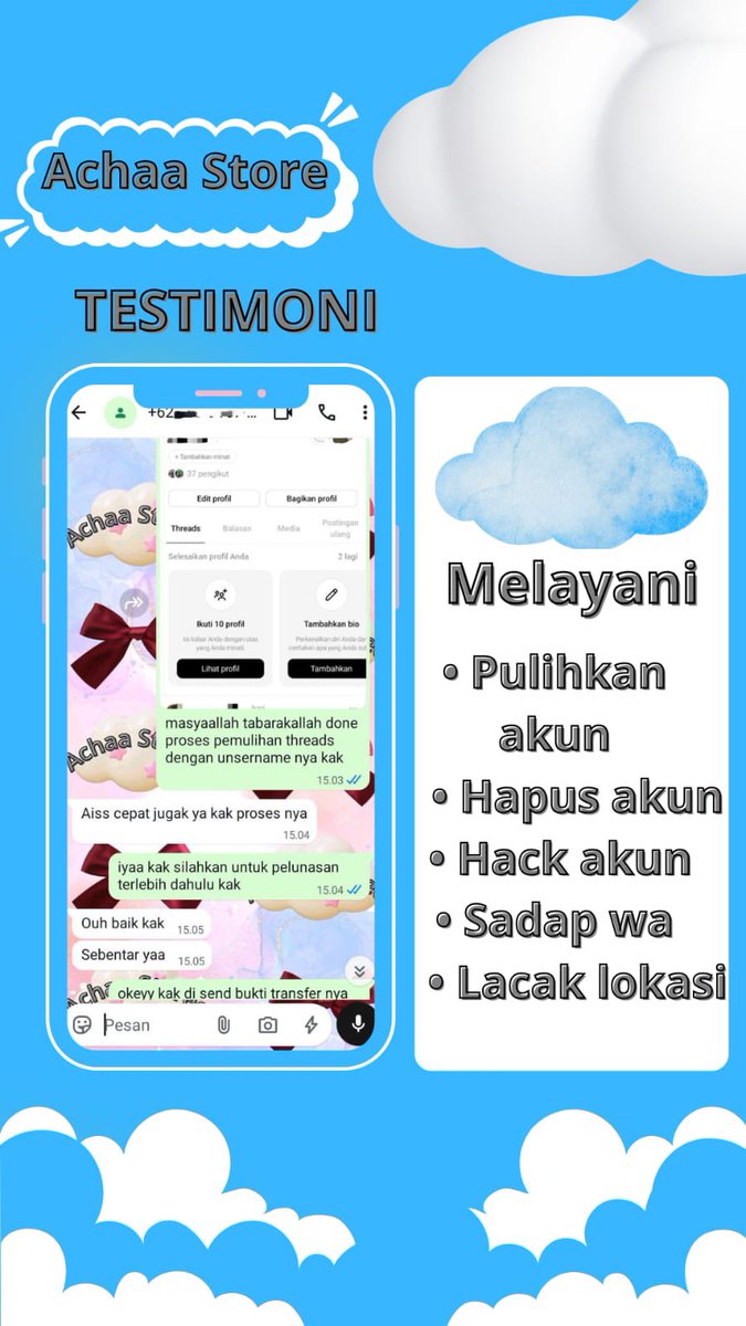 osatruj's tweet photo. All JASA❕

💭jasa hapus akun
💭jasa pemulihan &amp; balikin akun lupa pasword/ke hack
💭jasa lacak lokasi
💭jasa sadap wa
💭jasa lacak hp hilang by no hp/imei/akun
💭jasa hack/pemulihan akun (email,ig,wa,twiter/x, fb,tiktok)

fast proses langsg ke wa dibio ya…❗️ https://t.co/0LPcvGzKTc