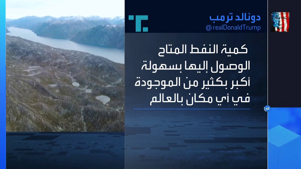 ترمب: كمية النفط المتاح بسهولة في غرينلاند أكبر بكثير من الموجودة في أي مكان بالعالم _Business 