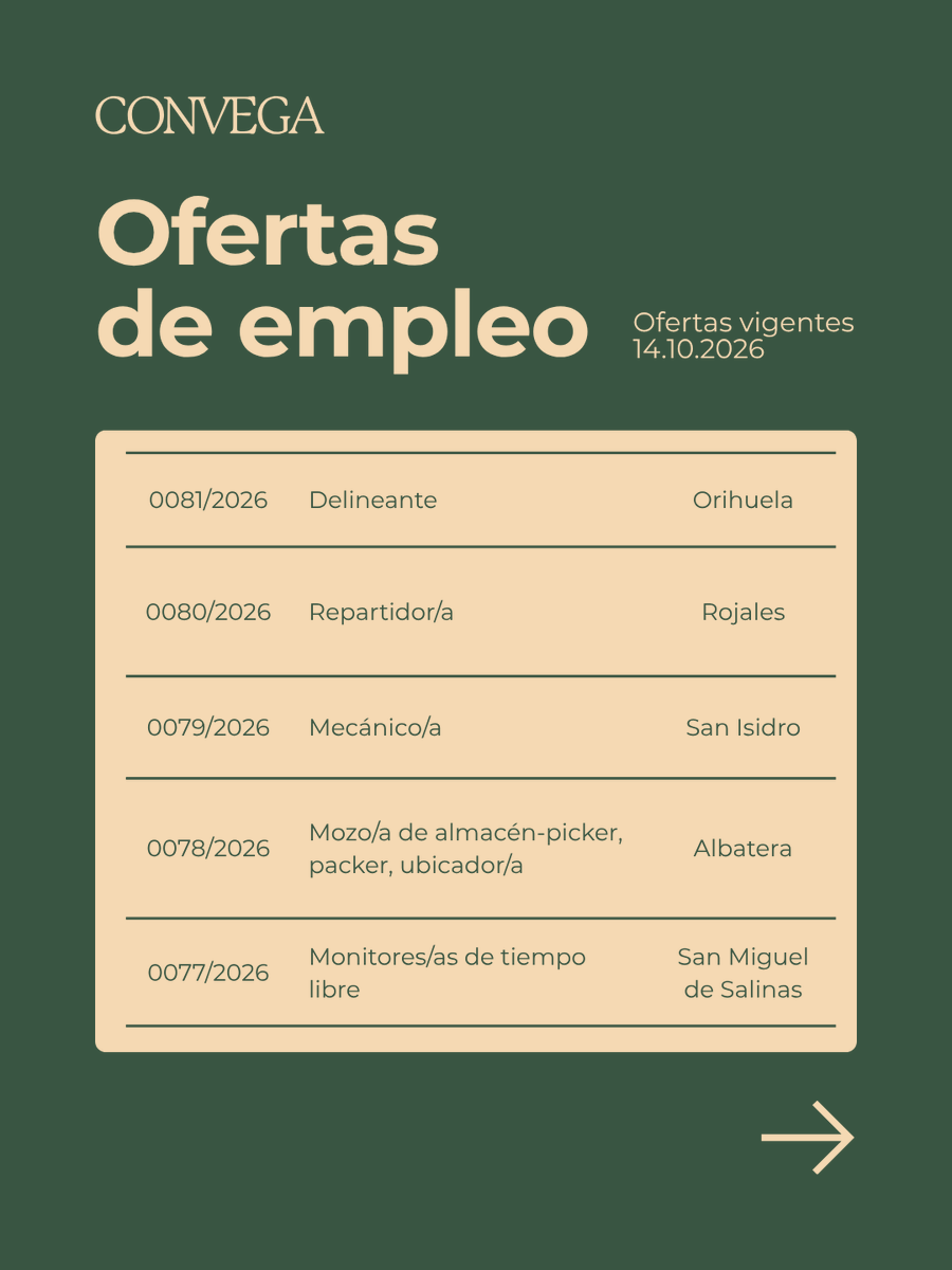 convega_com's tweet photo. 🌐 Entra en nuestra web e infórmate de las ofertas vigentes: https://t.co/nNtcjrFAsk
#Convega #Labora #vegabajadelsegura #Ofertas https://t.co/DdYQZz2VQ4